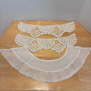 Vintage White Lace Collar Set